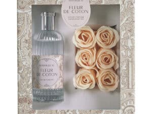 Mathilde M Fleur de Coton luxe giftset met eau de toilette en zes geurrozen